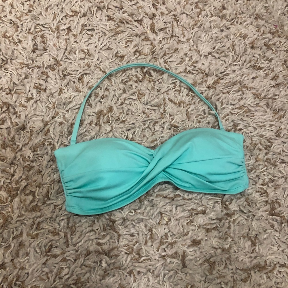 blue bikini top